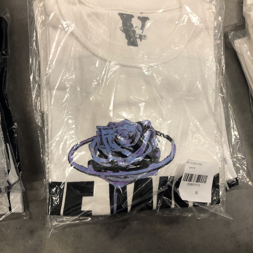 Vlone Pop Smoke Woo White Tee